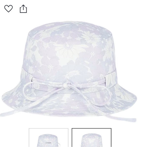 Authentic Jacquemus Print Faded Flowers Bucket Hat - Picture 3 of 7